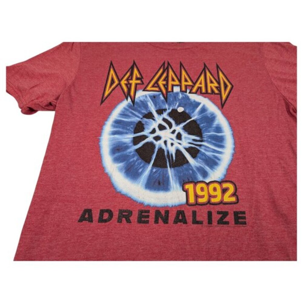 Def Leppard Adrenalize 1992 Rock and Roll‎ Music Band Shirt Adult Large Red - Picture 2 of 7